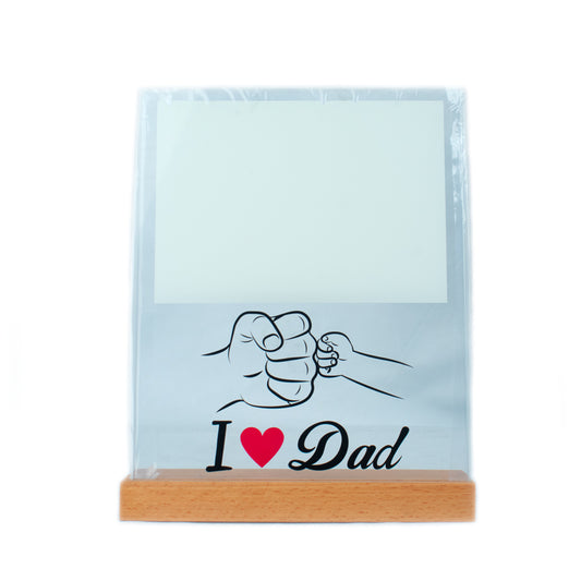 Glass Frame W/White Patch (Dad) 20x25cm