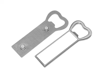 Bottle Opener Fridge Magnet (Metal, Rectangular)