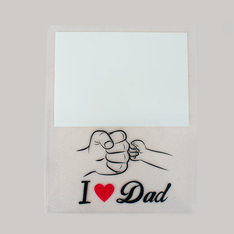 Glass Frame W/White Patch (Dad) 20x25cm