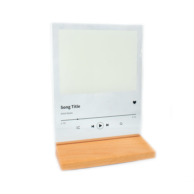 Glass Frame W/White Patch (Music) 15x20cm