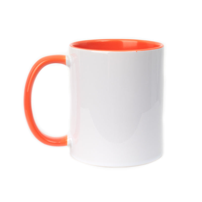 Inner Rim Colour Mug - Orange