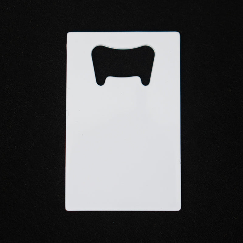 Full White Bottle Opener (5.3 x 8.5cm)