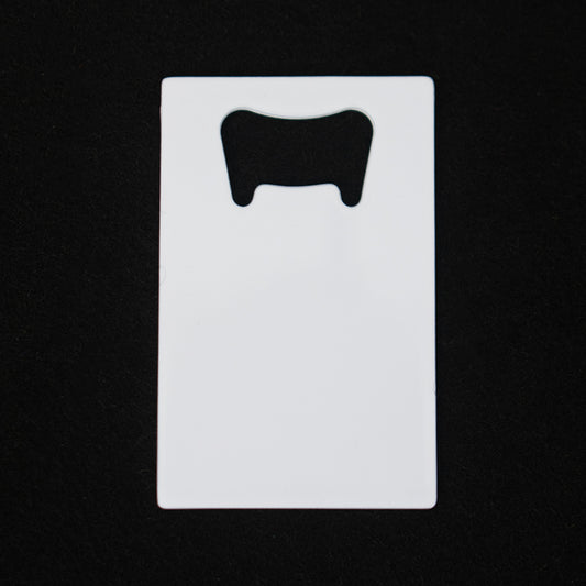 Full White Bottle Opener (5.3 x 8.5cm)