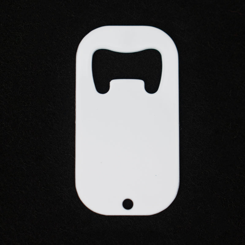 Full White Bottle Opener (3.8 x 7cm)