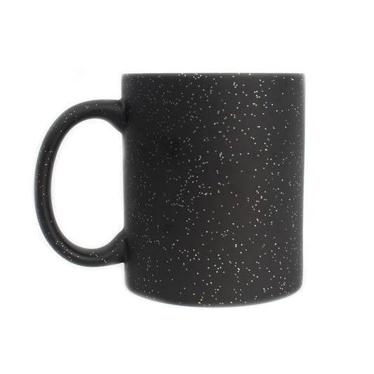 11oz StarSky Glitter Changing Mug (Black, Matt)