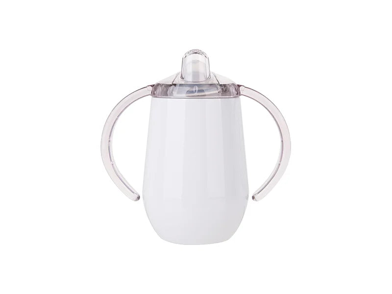 10oz/300ml S/Steel Sippy Cup With Spout (White)