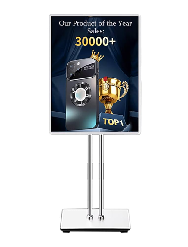 Glass Face Slim Light Box A3 on stand
