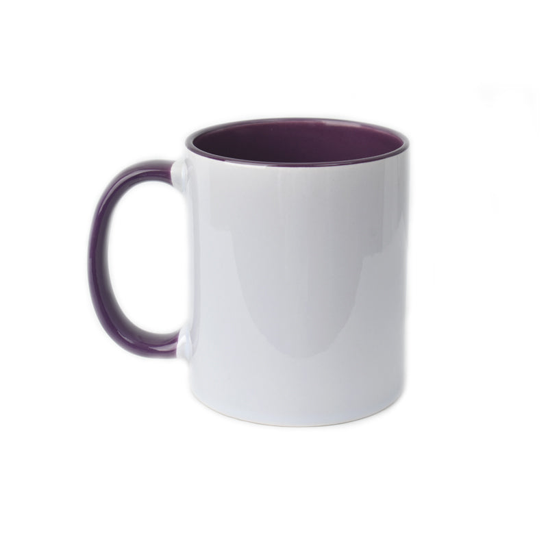 Inner Rim Colour Mug - Purple