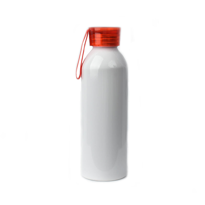 750ml Portable Sports Slim Alu Bottle Red Cap