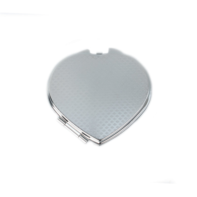 Heart Shaped Compact Mirror (7*6.6cm)
