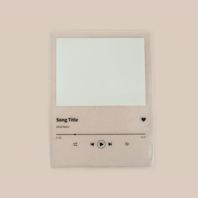 Glass Frame W/White Patch (Music) 15x20cm