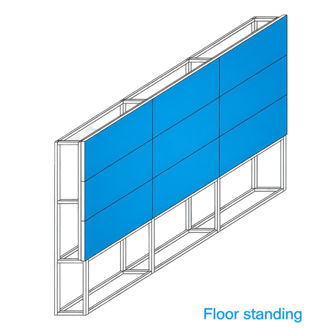 Floor Standing Bracket For 3*2 and  4*3 LCD Video Wall