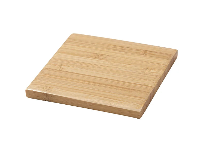 4 pcs Sub Square Bamboo Coaster Set (9.7x9.7cm)