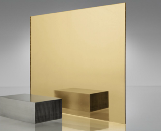 CAST ACRYLIC SHEET GOLD MIRROR 1220X2440X2MM