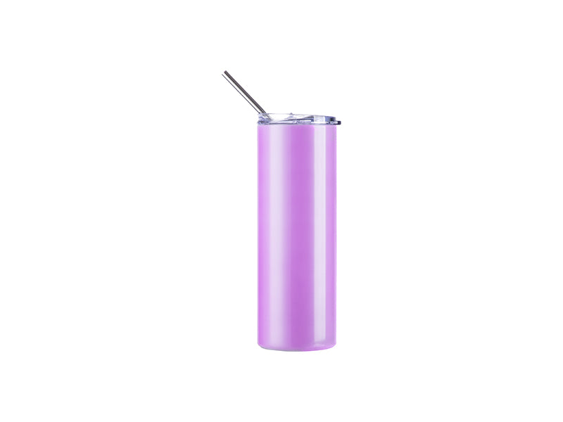 600ml UV Color Changing Tumbler (White-Violet)