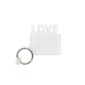 Acrylic Keyring (Love, 5*5*0.4cm)