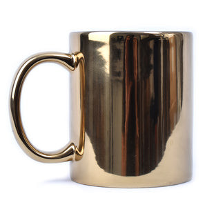 Gold Plated Ceramic Mug