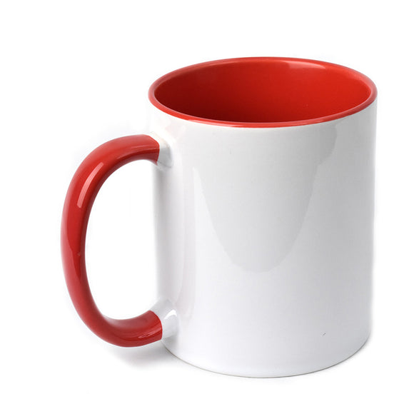 Inner Rim Colour Mug - Red
