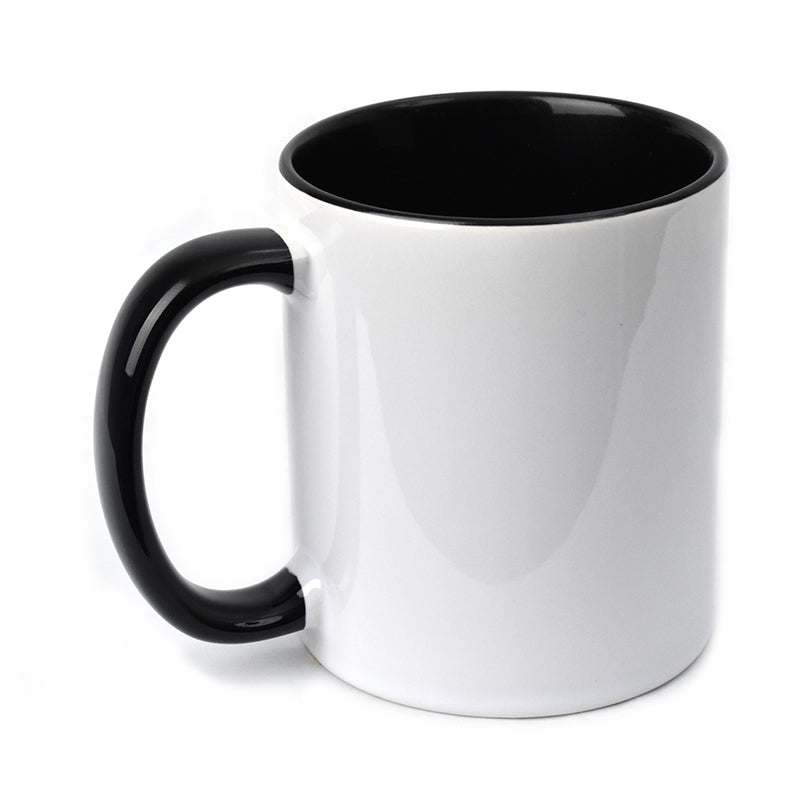 Inner Rim Colour Mug - Black