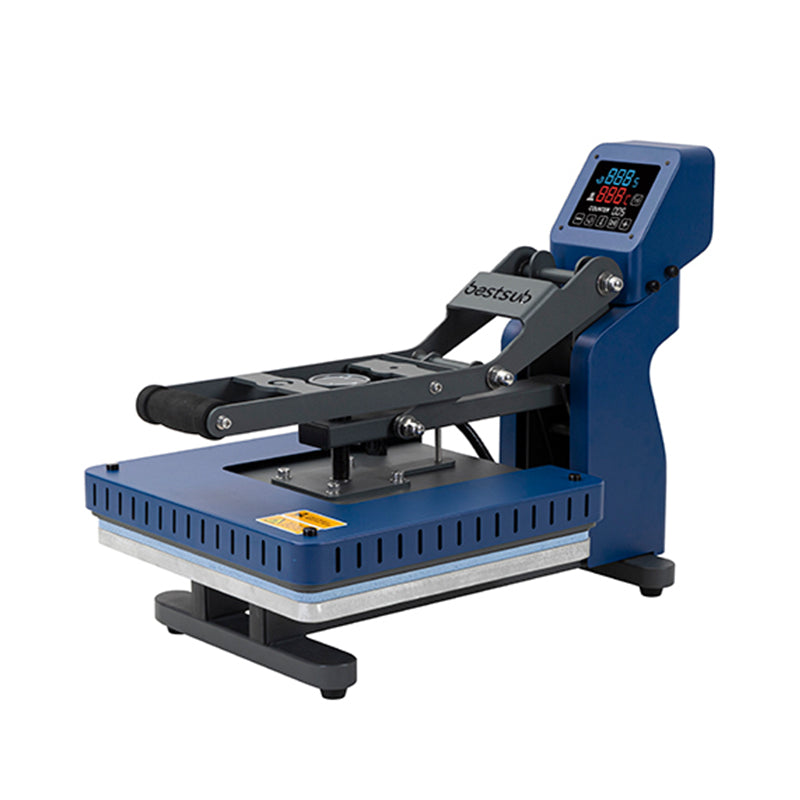 Manual Flat Heat-Press (38*38cm, Sey Blue,220V,EU)