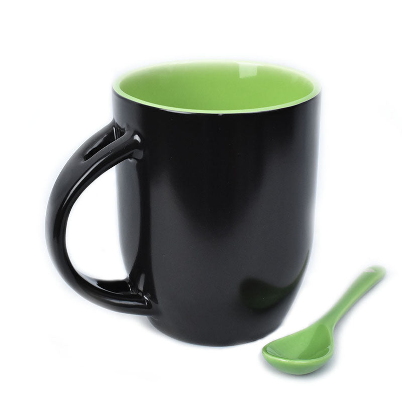 Changing Mug Spoon Mug Matt L/Green