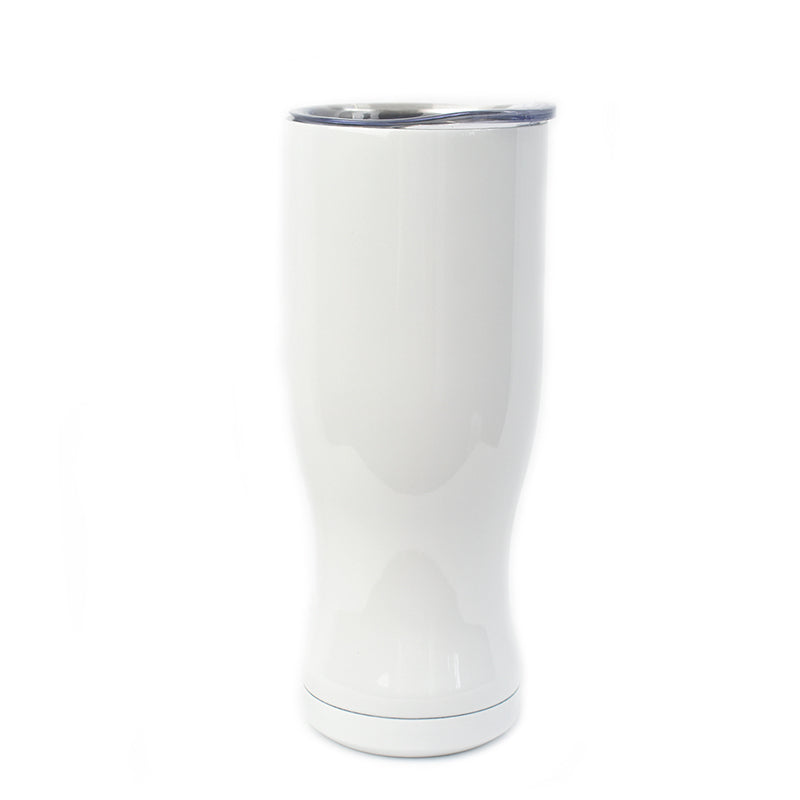 600ml Pilsner Style Tumbler (White)