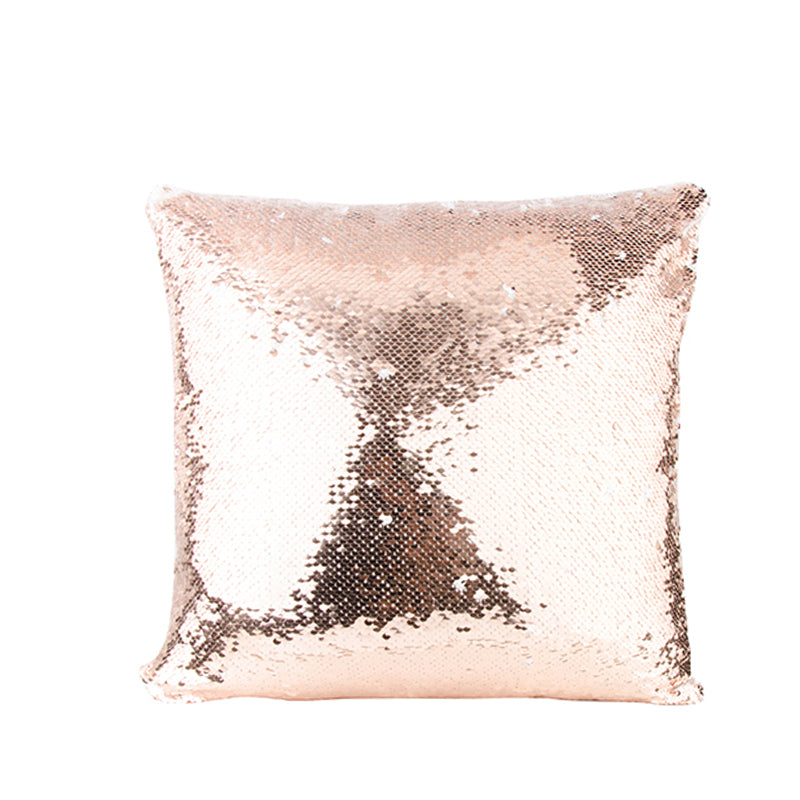 Flip Sequin Pillow Cover 40X40 Champagne