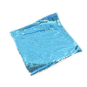 Flip Sequin Pillow Cover (Light Blue)