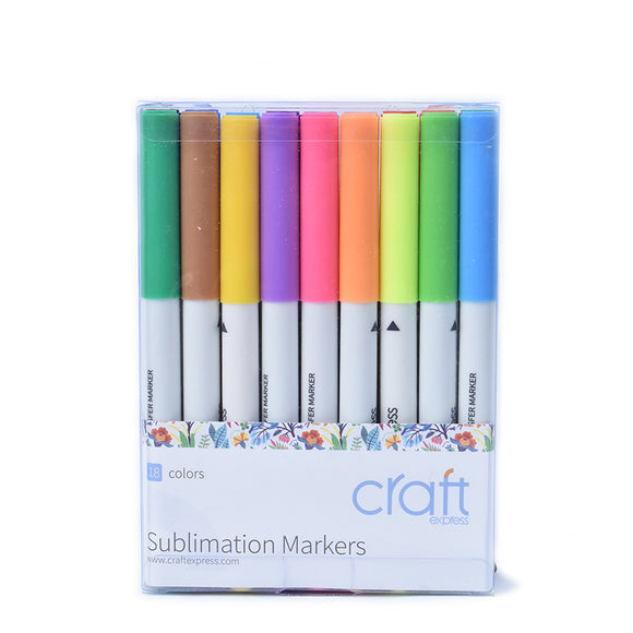 Craft Express Joy Sublimation Markers (18 Colors)